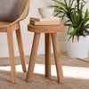 bali & pari Terah Teak Wood Footstool, One Size, Natural