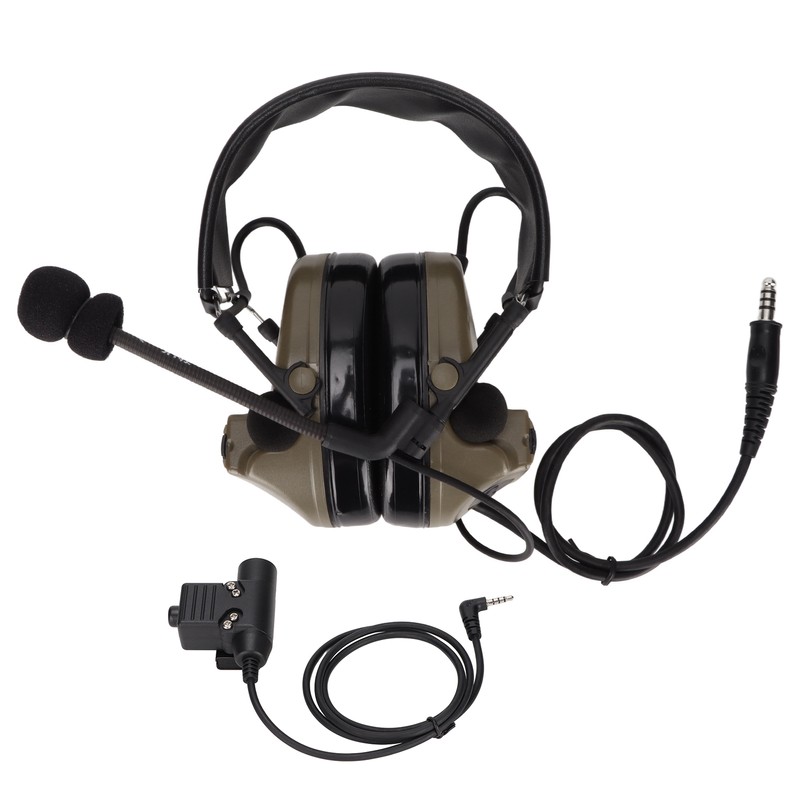 7.1mm Silicone Earmuffs Hearing Noise Reduction Walkie Talkies Headset U94