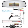YUANTING Car Rear View IR Camera 4.3" Mirror Monitor For