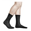 vitsocks Men's Silver Cotton Antibacterial Socks (Pack of 3) Breathable,