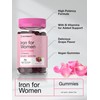 Horbäach Iron Gummies for Women | 70 Count | Grape