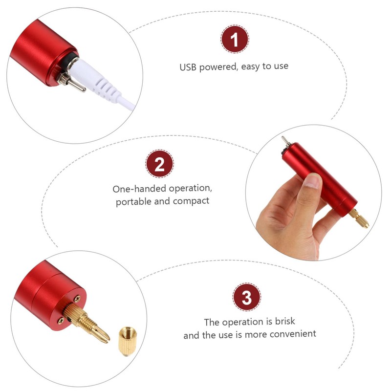 Operitacx 1set Electric Engraving Pen Kit Tool for Compact Design