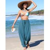 TARSE Womens Linen Wide Leg Pants Casual Loose Drawstring Summer