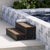 HECASA Hot Tub Steps Outdoor Spa Steps with Storage, Hot
