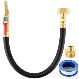 SINGARO RV Winterizing Sprinkler System Kit for Motorhome Boat Camper and Travel Trailer, Air Compressor Quick Connect Plug to 3/4" Garden Hose Water Faucet Blow Out Adapter Fitting with Valve