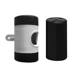 HCY&WLD Poop Bag Holder with 1 Roll Waste Bag - Perfect Match HCY&WLD Upgrade Retractable Dog Leash