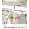 YAMAZAKI Home Tosca Under-Shelf Hanger Holder - Laundry Hanging Storage