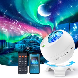 Starry Sky Projector Children, 180 Light Modes, Luxocean Lamp, Galaxy Projector, 15 White Noise Night Light, Starry Sky Projector, Bluetooth Ocean Lamp, Aurora Light, Skylight Projector Star Projector
