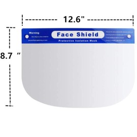 Dearskin Face Shield Pack Reusable Plastic Pet Safety Face Shield Adjustable Transparent Full Face Anti-Spitting Protective Mask for face, nose and eyes