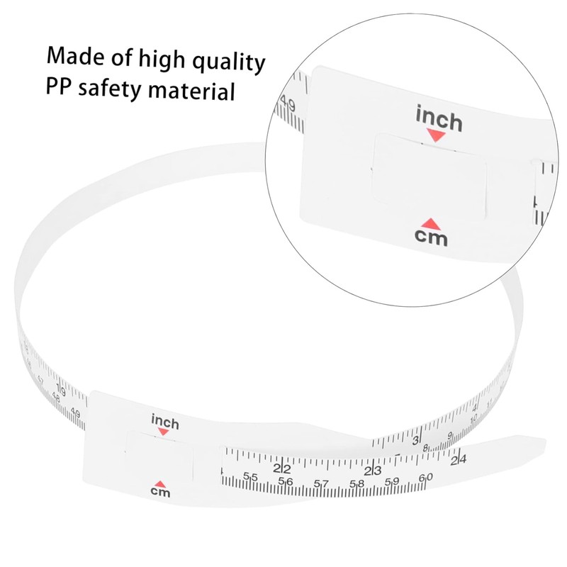 Cinta Métrica para Medir Circunferencia Cabeza, Flexible de Pp, Calibración