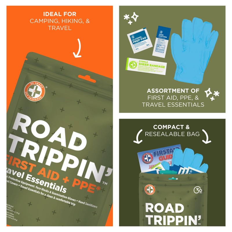 Be Smart Get Prepared Road Trippin’ Travel Essentials Kit -