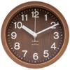 Formia(フォルミア) Wall or Table Clock, Electric Wave, Dark Wood, Diameter