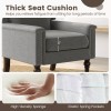 COSTWAY Modern Armchair Upholstered Living Room Chair w/Ergonomic Backrest and