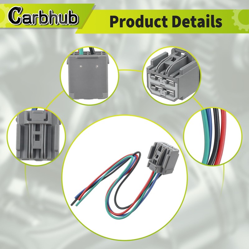 Carbhub Blower Motor Fan Pigtail Connector Harness Fit for Volvo