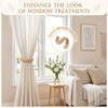 HOMEBROS Boho Curtain Tiebacks, Braided Curtain Holdbacks, Brown, 4 Pcs