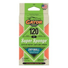 Gator 7443 Fine 120-Grit Drywall Sanding Super Sponge, 3 x 5 x 1 Inch