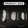 EUPSIIU 400 Pieces Feathers for Crafts, White Feathers, Natural Goose
