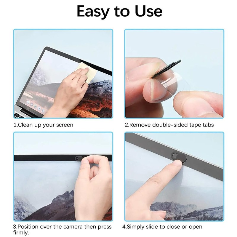 JTKREW 10pcs Webcam Cover, Ultra Thin Slide Camera Cover to