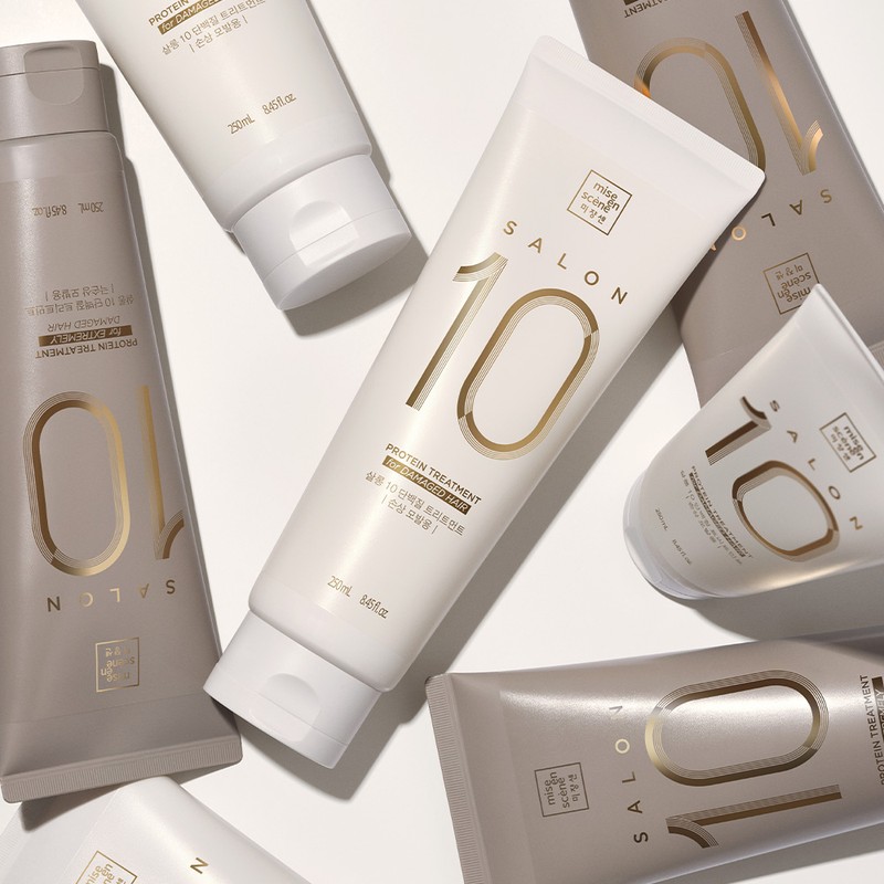 미쟝센 살롱 10 단백질 헤어트리트먼트 극손상모발용, 250ml, 1개 Mise-en-scène Salon