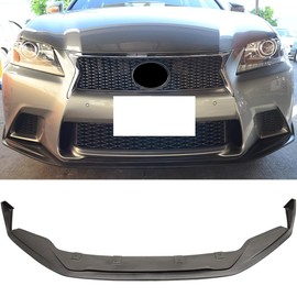 Front Bumper Lip Compatible With 2013-2015 Lexus GS350 GS450h F Sport Model, Black PU Front Lip Finisher Under Chin Spoiler Add On by IKON MOTORSPORTS, 2014