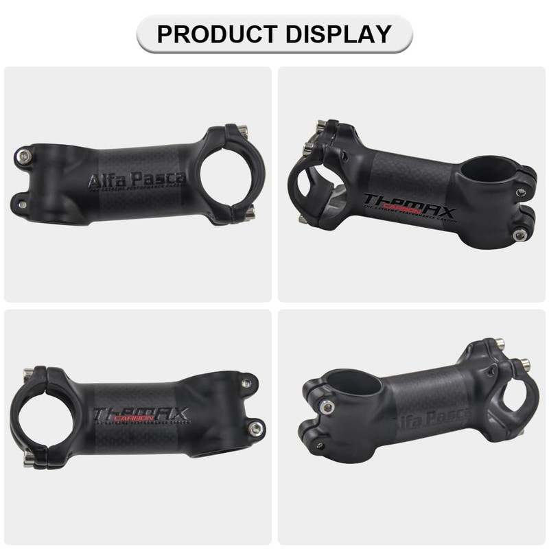 Alfa Pasca Carbon Stem 3K Matt Handlebar Stem 31.8 Carbon