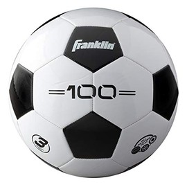 Franklin Sports Soccer Balls - Youth & Adult - Sizes 3, 4 & 5 - Single & Bulk Packs - Black & White