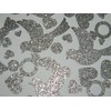 100 Silver glitter wedding die cuts confetti shower decor party