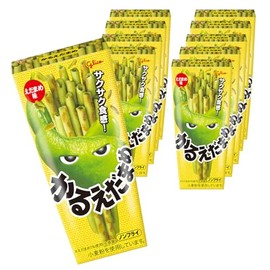 Ezaki Glico Karuedamame Edamame Flavor, 1.2 oz (36 g) x 10 Packs