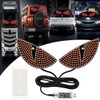2 Pcs Eyes Light,Half-Devil's Eye Light Car Light,Devil Eyes Light