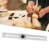Hole Scribing Ruler 0300mm Woodworking Scribe CrossedOut Tool Carpentry Marker