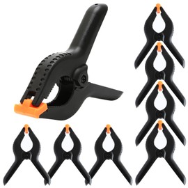 8Pcs Nylon Spring Clamps 6 Inch, Heavy Duty Plastic Spring Clips for Woodwork, Muslin Spring Clamps for DIY Projects, Photo Studio, Background Muslin Etc