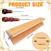 GeryVtee Bamboo Book Binding Cradle with 2 Awls Wood Bookbinding