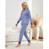 Becotal Soft Cotton Pajamas for Women Set Striped Long Sleeve