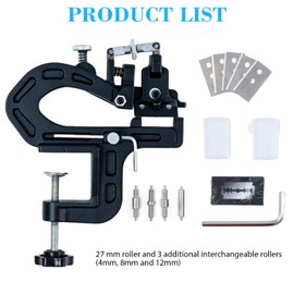 Innetoc Manual Leather Skiver Peeler Splitter Thinning Skiving Machine Leathercraft Edging Machine for DIY Project