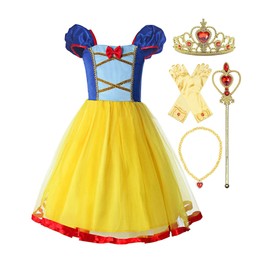 ReliBeauty Girls’ Elastic Waist Backless Princess Dress Costume