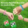 BuggyBands 12 Pack Mosquito Repellent Bracelets, Individually Wrapped, DEET Free,