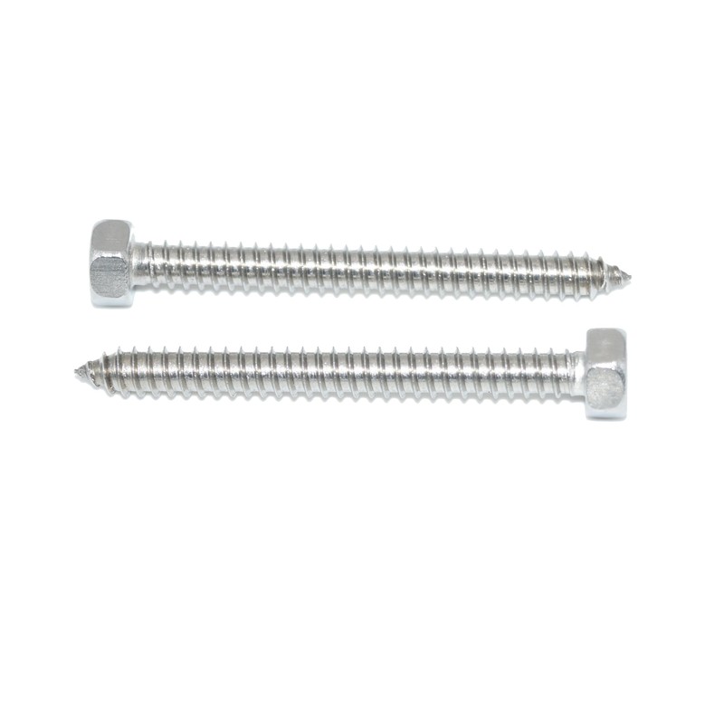 Hexagon Tapping Screws 8 x 25 Pack of 6 Stainless
