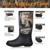 GIEESHIELD Rubber Hunting Boots for Men, Insulated Rubber Boots with