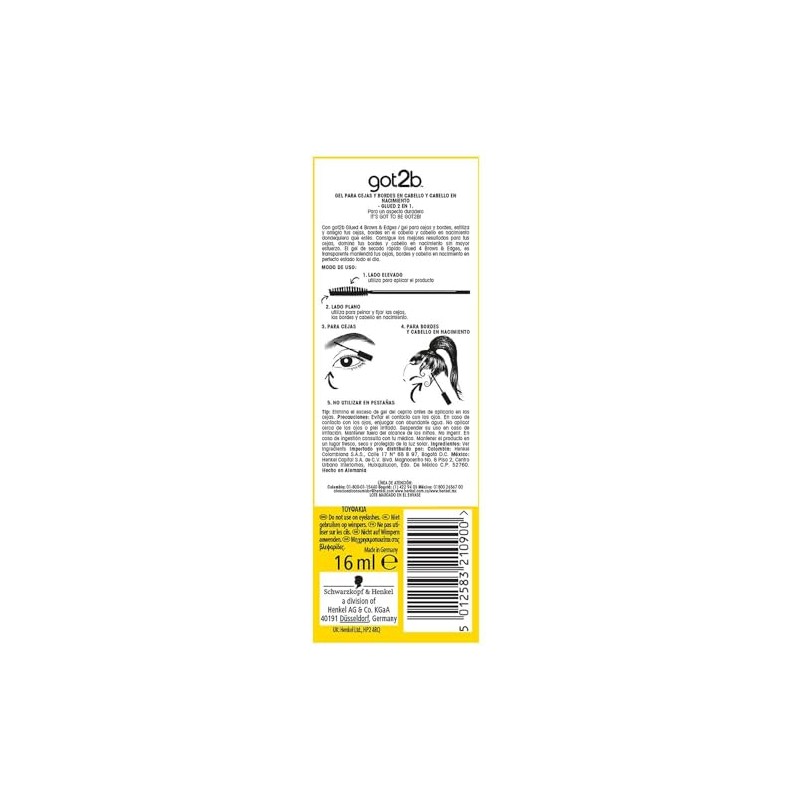 Got2b Gel Fijador Cejas Bordes Glued Resistente Agua Ultra Fijación