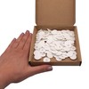 SKIR'CO (100 pcs) White Plastic Cover Caps 18 mm, Plastic