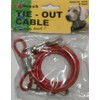 6FT PVC COVERED METAL TIE-OUT CABLE dog pet garden COLOUR