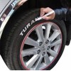 Set of 4 White / White Tyre Markers Waterproof Weatherproof