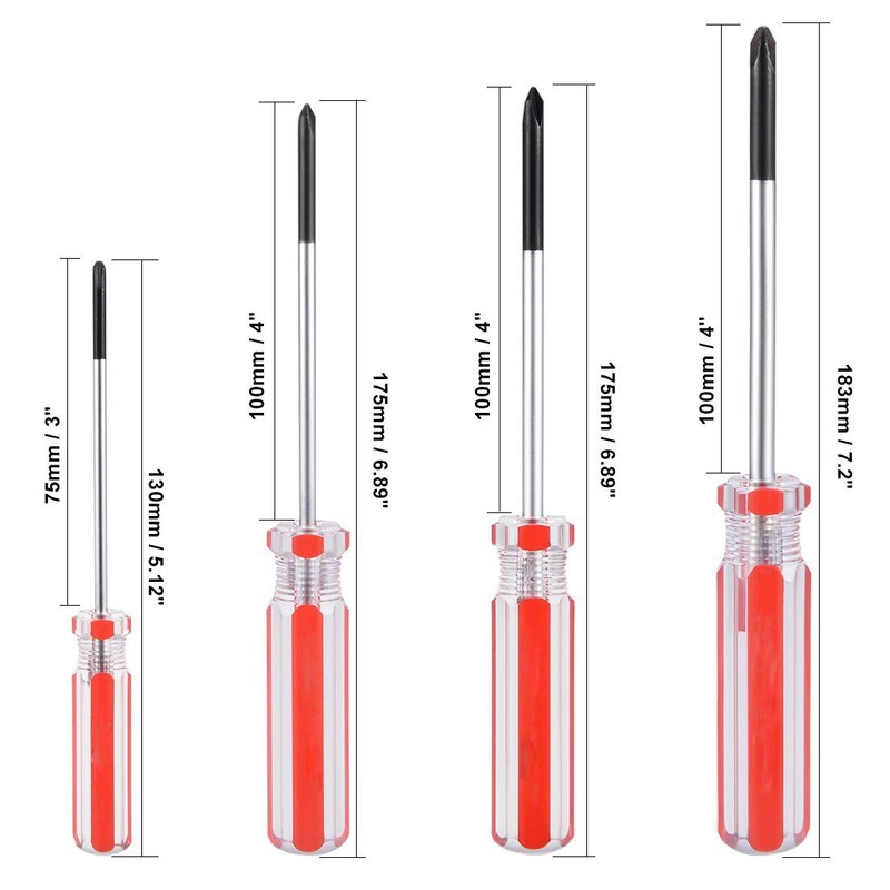 Rannb Tri-wing Screwdriver Set Magnetic Point Y Tip 4 Sizes