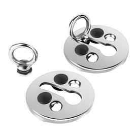 YUSOVE Boat Fender Lock Kit 316 Stainless Steel Fender Quick Release Clip, Boat Fender Hangers for Hanging Fenders, Pack of 2, silvery