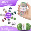 YINVA Wool for Crocheting, Crochet Wool, 10 x 25 g,