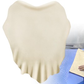 Chamois Cloth for Car, Car Wash Drying Towels Extra Large 35.4'' X 23.6''(5.8 Sq Ft), Super Absorbent Lint Free Rags, Nature Chamois Cloth for Window, Floors, Cabinet, Table