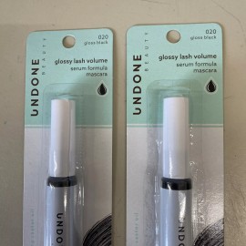 undone PACK OF 2 - Undone Beauty Glossy Lash Volume Serum Formula Mascara 020 Gloss Blk