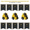 Ramadan Mubarak Decoration Set - 20pc Set Pack - with