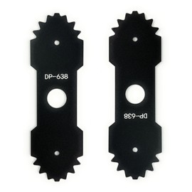 All That Garden (Pack of 2) 638006008 Edger Blade with Teeth, Compatible with Ryobi, Fits RY13050 RY13050A RY15518 RY40030, 8-5/8 inch Length, 1 inch Center Hole Blade