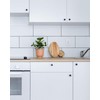 MeBantoo 5 Pack Black Self-Adhesive Cabinet Knobs, Self-Stick Hardware Kitchen